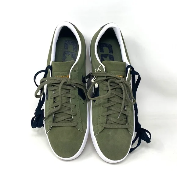 Converse Pro Leather OX Low Top Khaki Black Suede Men’s Size Sneakers A00945C - Picture 8 of 10